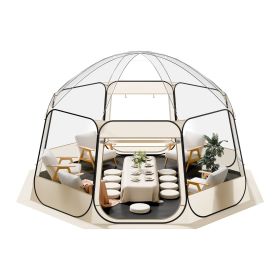 Pop up Bubble Tent, 15 x 13.8 ft Waterproof & UV-Resistant, Clear Camping Tent Shelter, Outdoor Garden Dome Igloo Tents with Windows